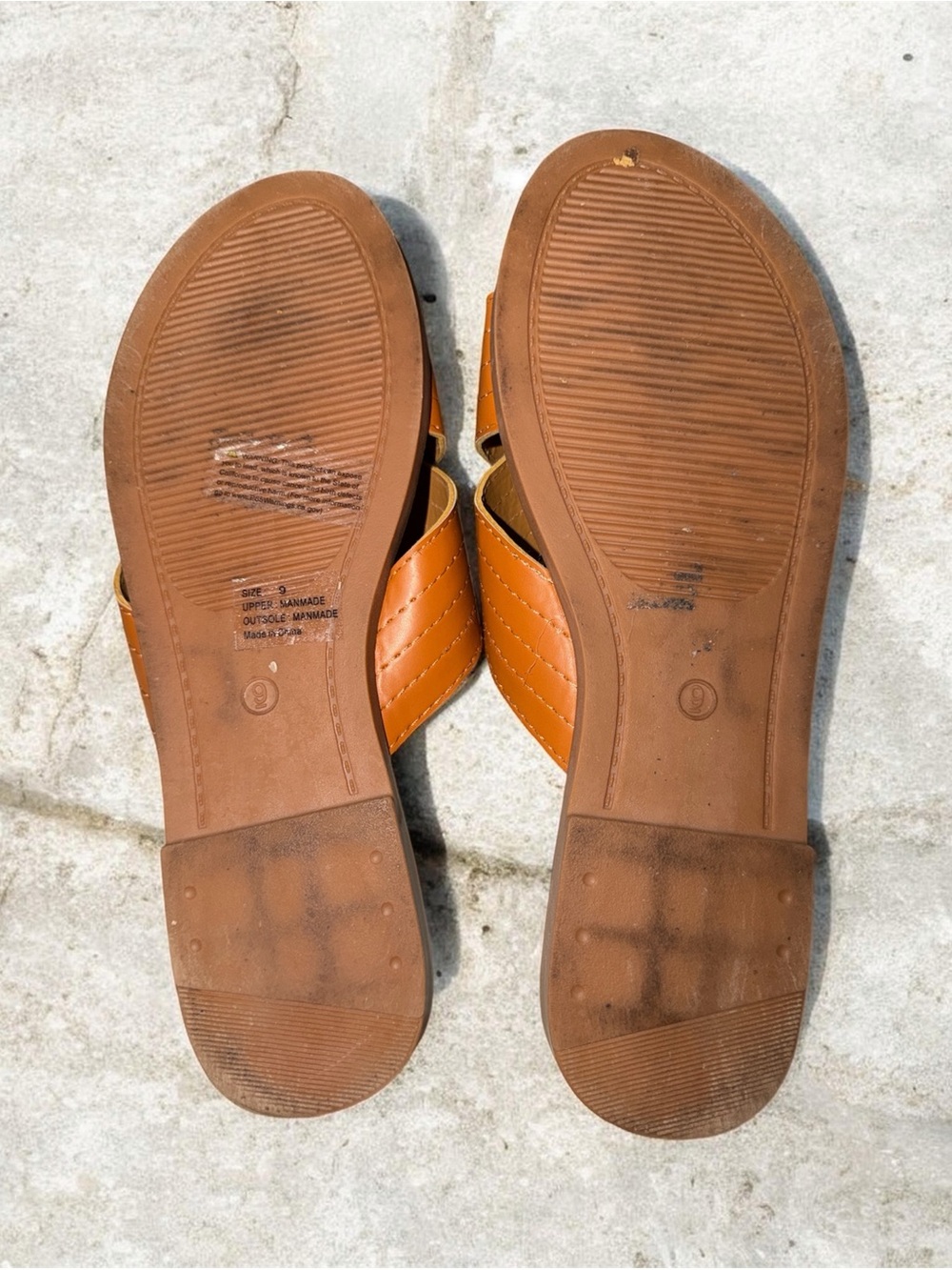Olivia Miller Classic Tan Crossband Slide Sandals - Women - Picture 2 of 3